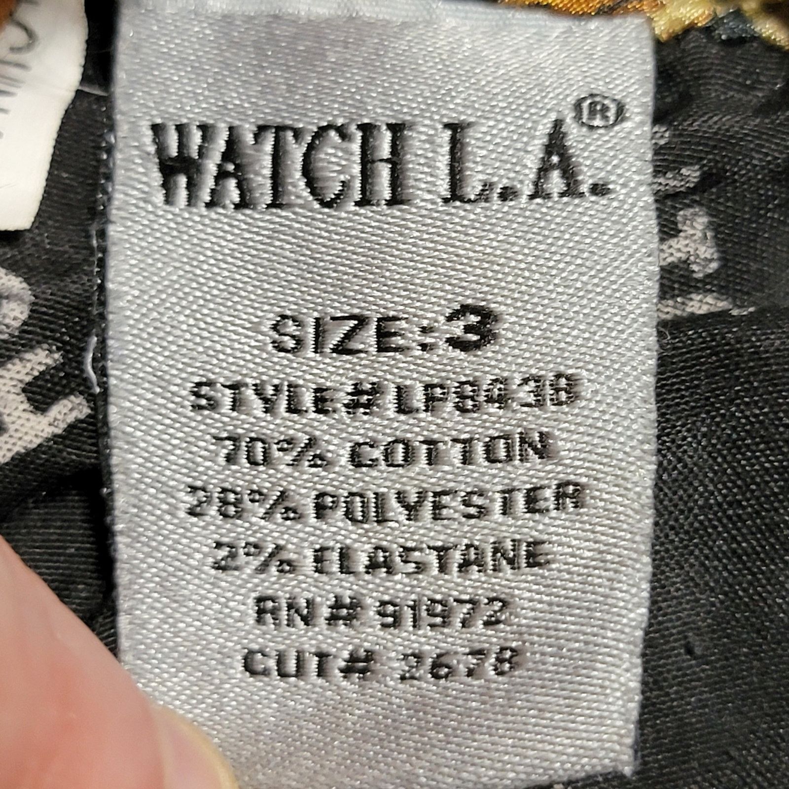 Other Watch L.A. Denim Jeans w/ Buckle Back - Size Junior 3 Size 26" / US 2 / IT 38 - 7 Thumbnail