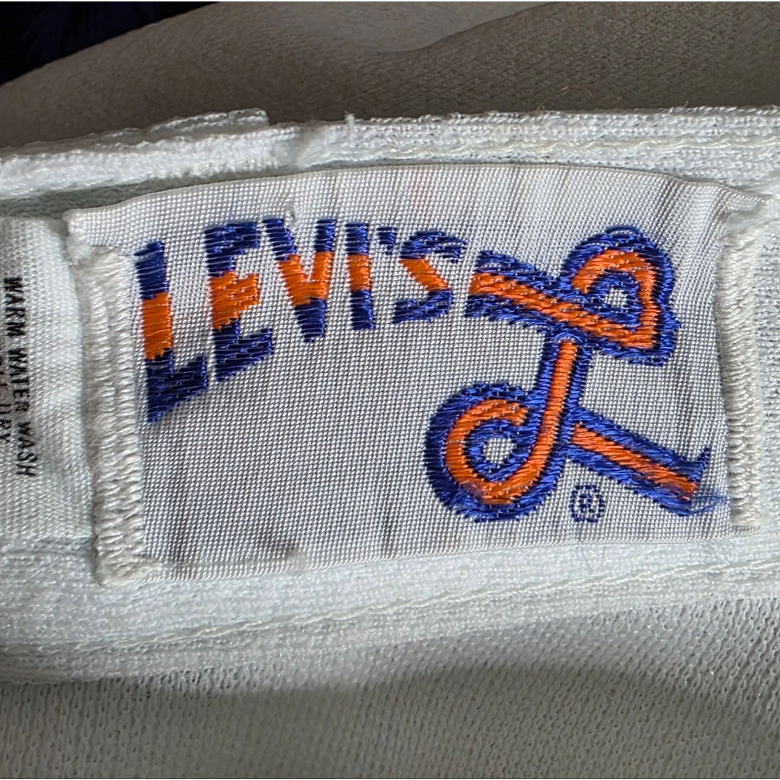 Levi's VTG 70s Levi’s White Bell Bottom Pants Big Flare Cuffed Size 24" / US 00 / IT 34 - 8 Thumbnail