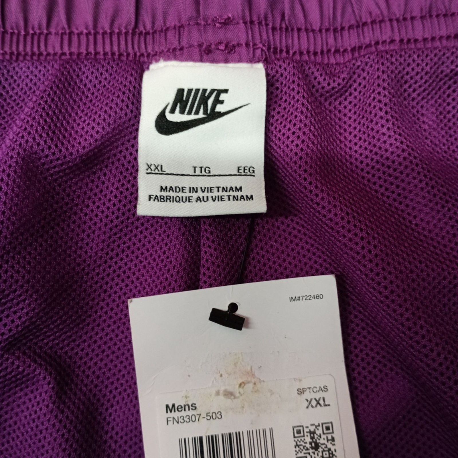 Nike Nike Men's Lined Essential Club Woven Shorts Size 2XL Purple Size US 40 / EU 56 - 4 Thumbnail