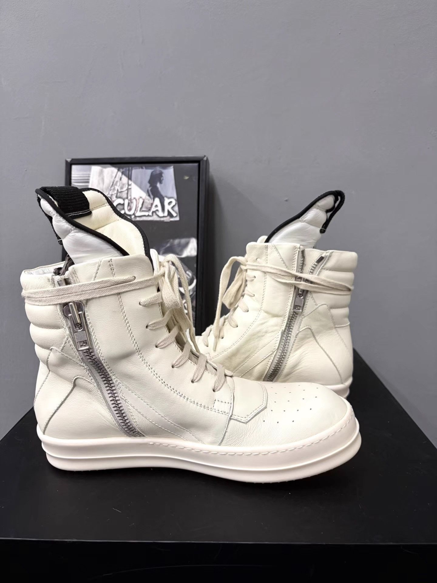 Rick Owens Rick Owens Mainline Triangle High-Top Shoes K34 Size US 8 / IT 38 - 5 Thumbnail