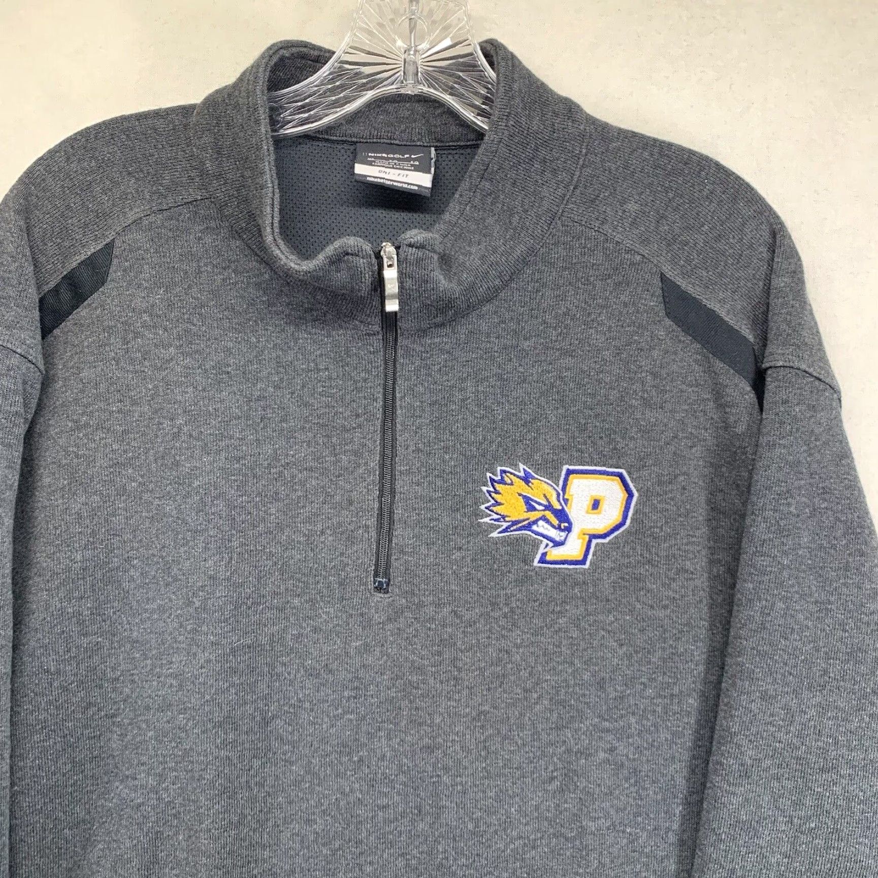 Nike VINTAGE Nike Golf Men's Jacket XL Gray 1/4 Zip Dri-Fit Pullover Athletic Activewear Size US XL / EU 56 / 4 - 4 Thumbnail