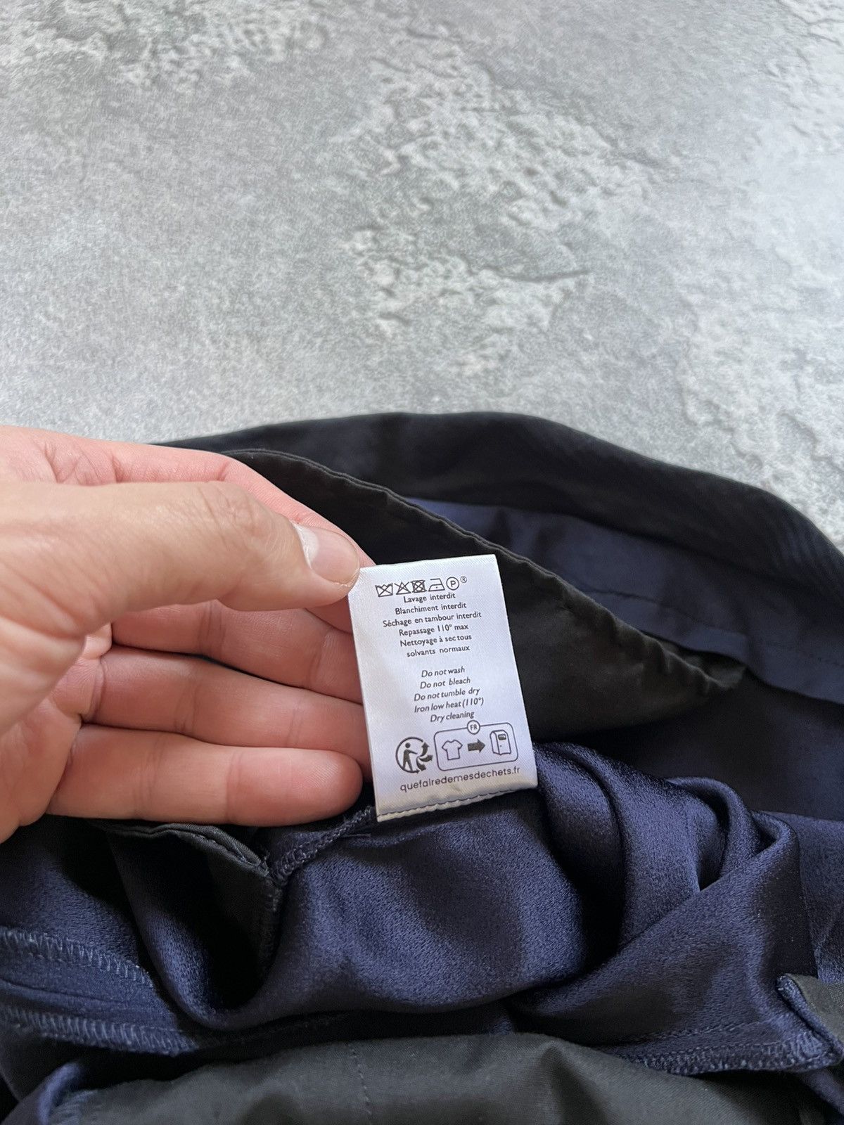Sezane Sezane Trousers Navy Acetate Skinny Leg Dress Pants Size 36 Size 25" / US 0 / IT 36 - 9 Thumbnail