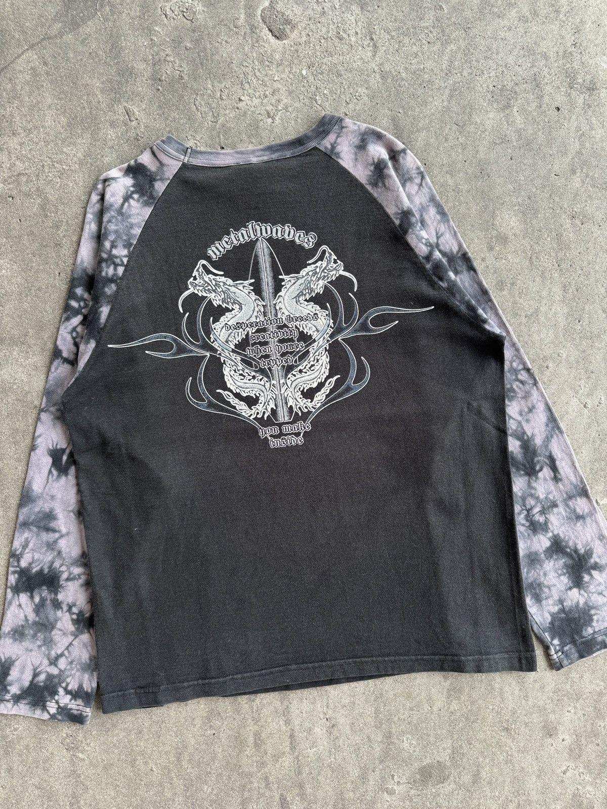 Japanese Brand Grass Hither Metalwaves Poem n Double Dragon LS Size US L / EU 52-54 / 3 - 2 Thumbnail