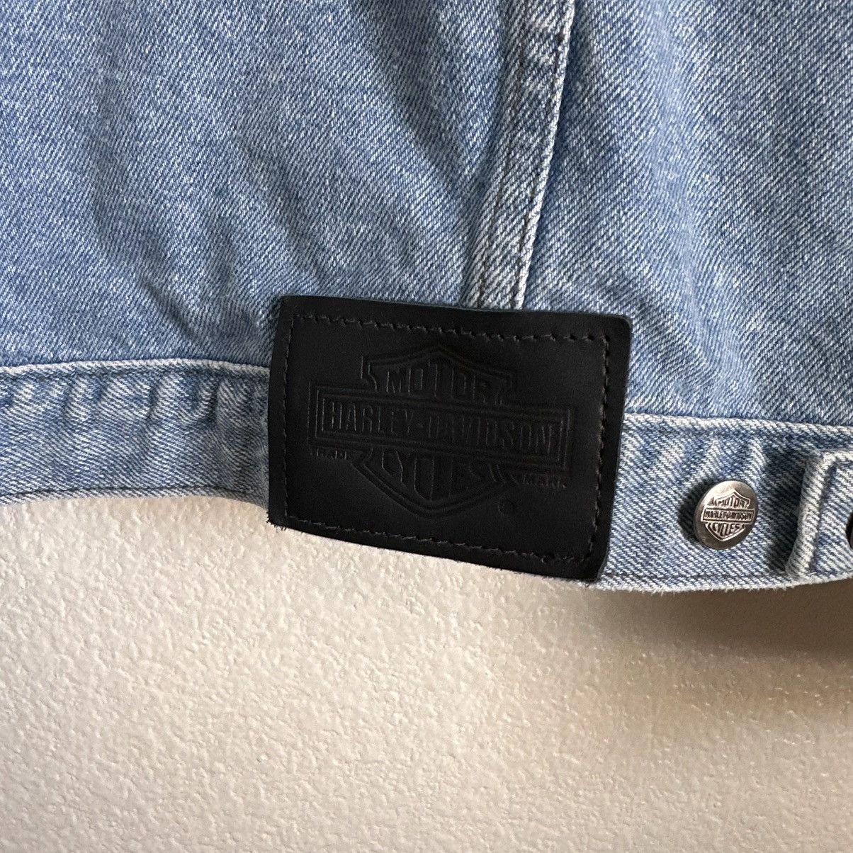 Harley Davidson Vintage Harley Davidson Denim Jacket Motorcycle Size Large L Size US L / EU 52-54 / 3 - 8 Thumbnail
