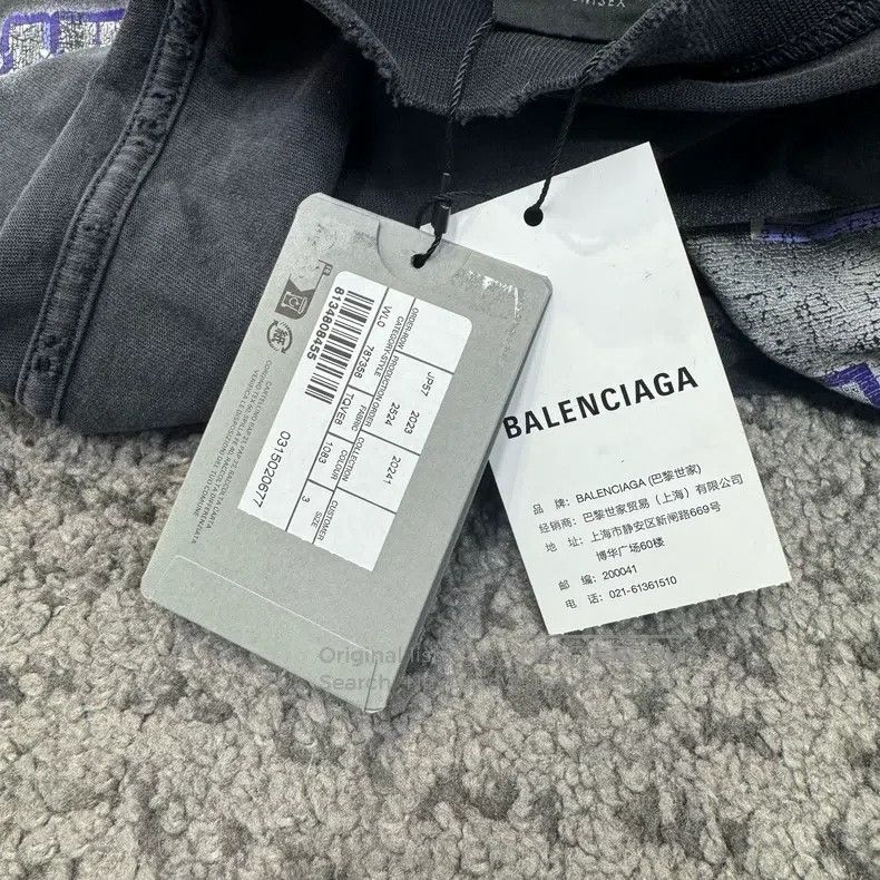 Balenciaga Balenciaga Black washed short-sleeve Size US L / EU 52-54 / 3 - 3 Thumbnail