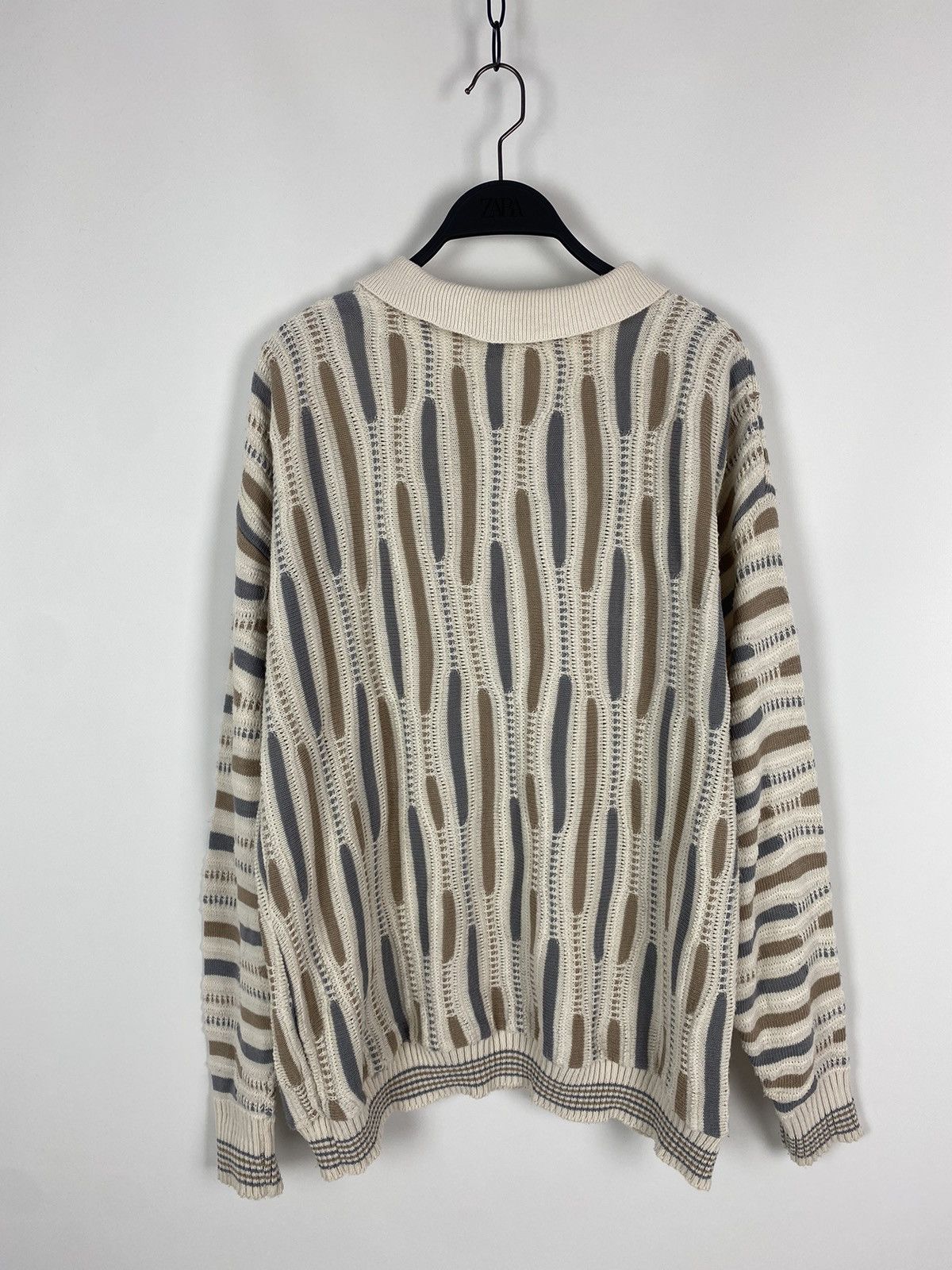 Vintage 1990’s Vintage Alan Stuart Cable Knit Pattern Sweater Size US XL / EU 56 / 4 - 5 Thumbnail