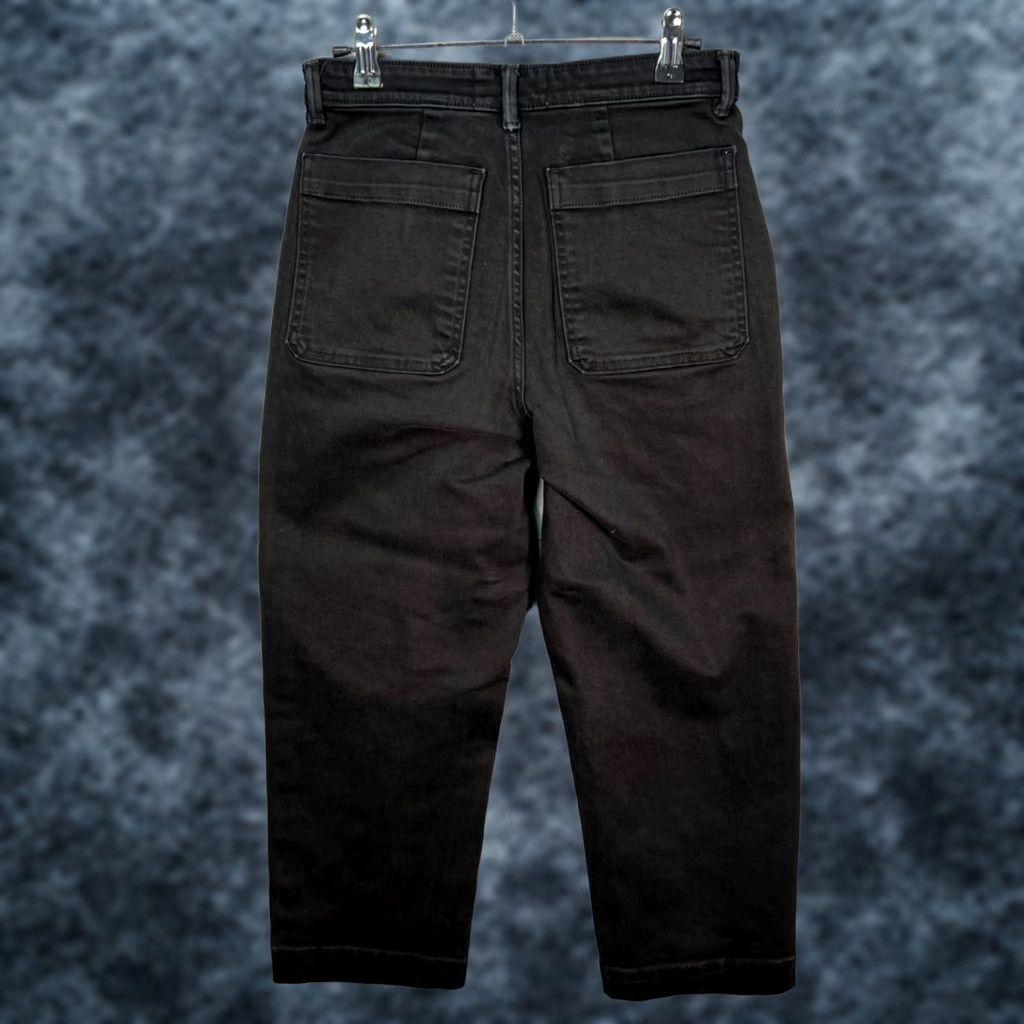 Everlane Everlane Womens Size 2 Cropped Black Denim Straight Leg Cotton Blend Jeans Size 26" / US 2 / IT 38 - 1 Thumbnail