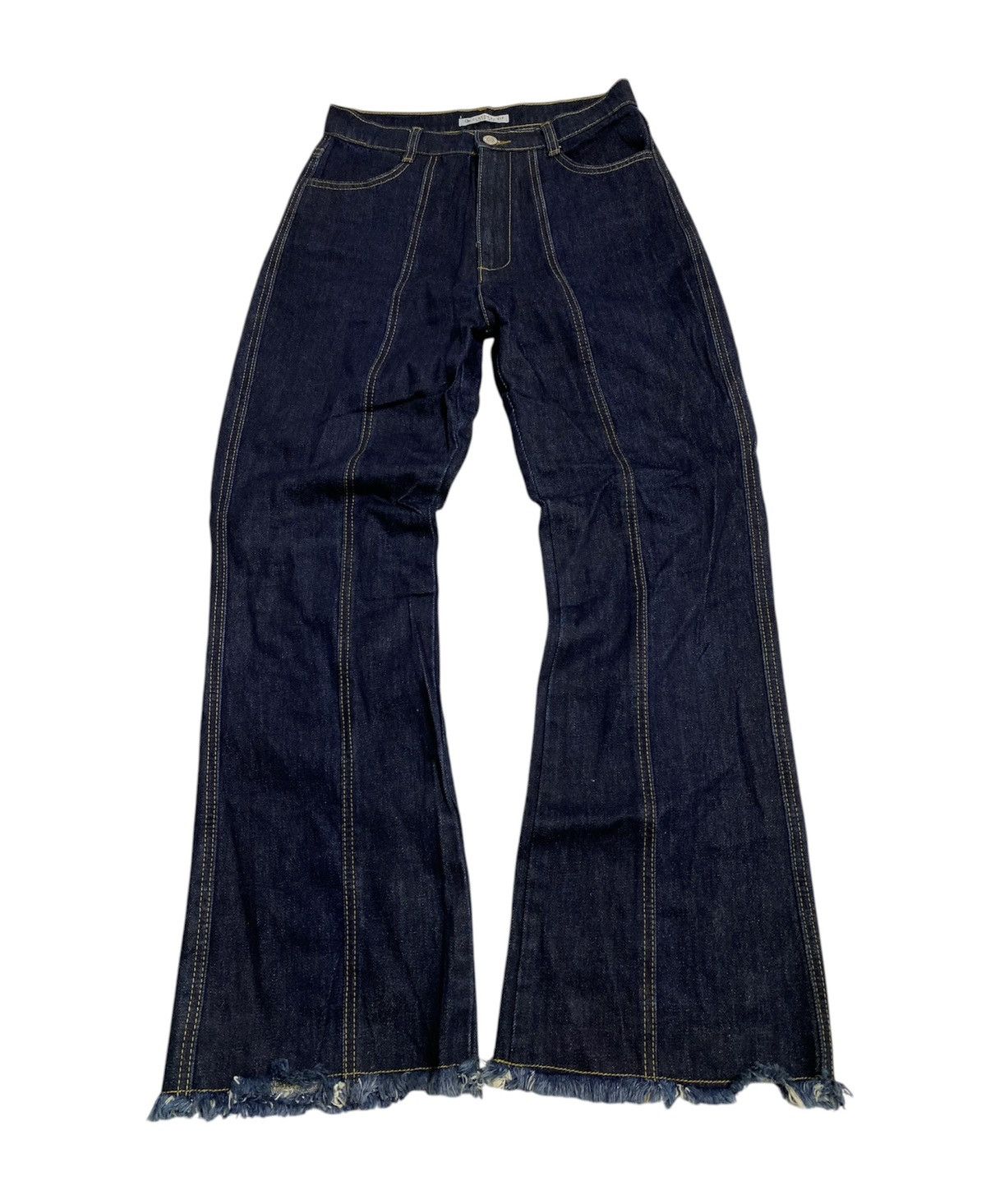 Japanese Brand × Jean Flare stripe denim jeans japanese brand Size US 28 / EU 44 - 5 Thumbnail