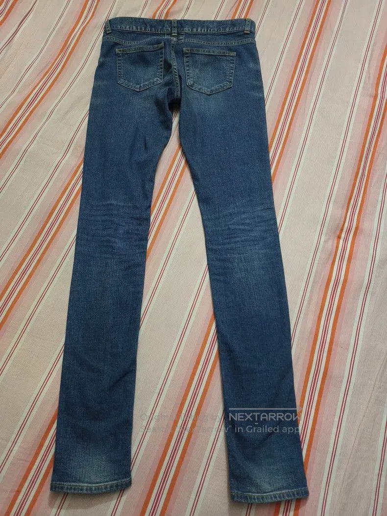 Saint Laurent Paris Saint Laurent Paris Original Scratch Cat Whisker Denim Pan Size US 27 - 4 Thumbnail