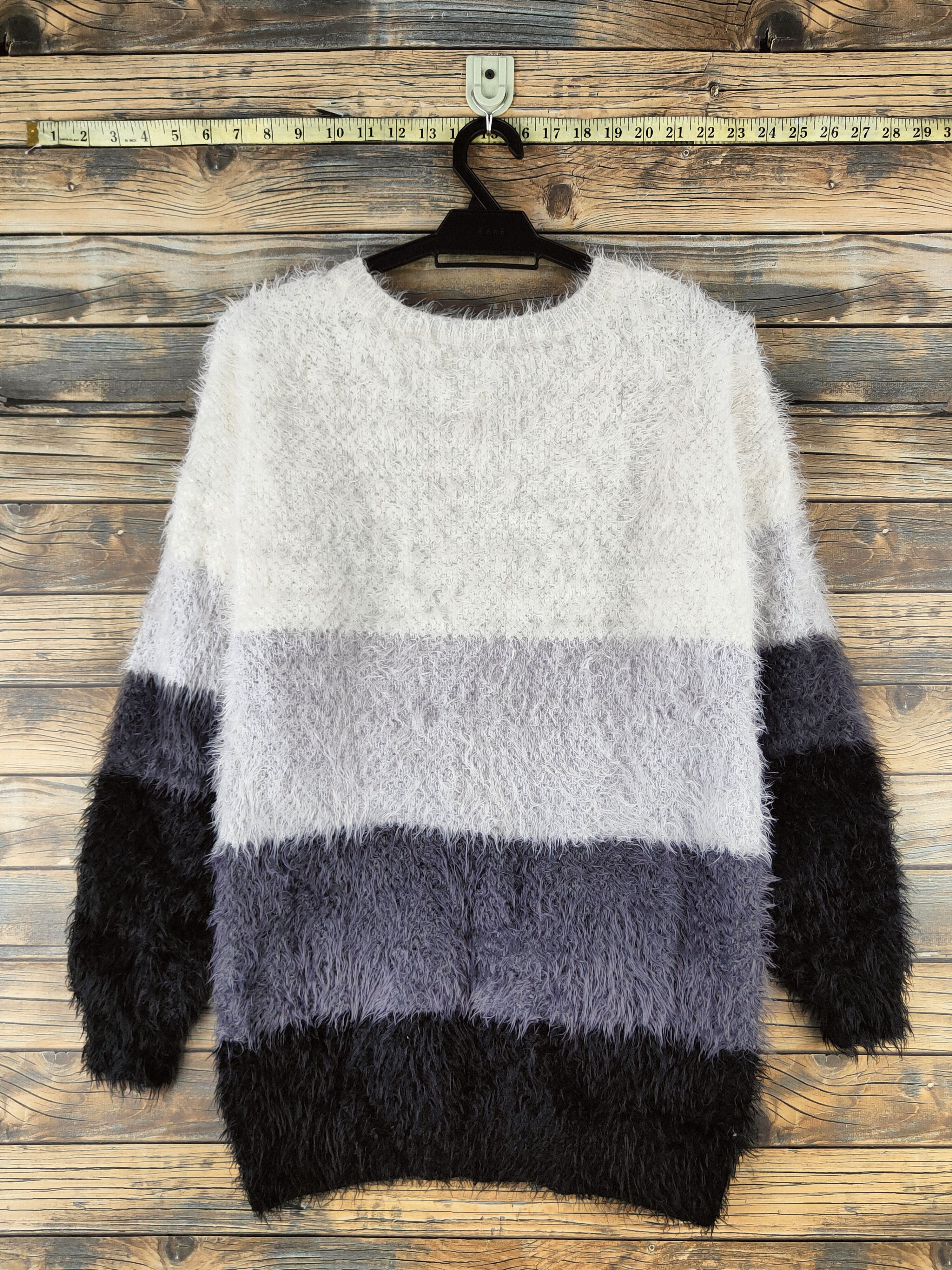 Japanese Brand DL Cecil McBee shaggy Fur Mohair Knitwear #46-1007 Size M / US 6-8 / IT 42-44 - 7 Thumbnail