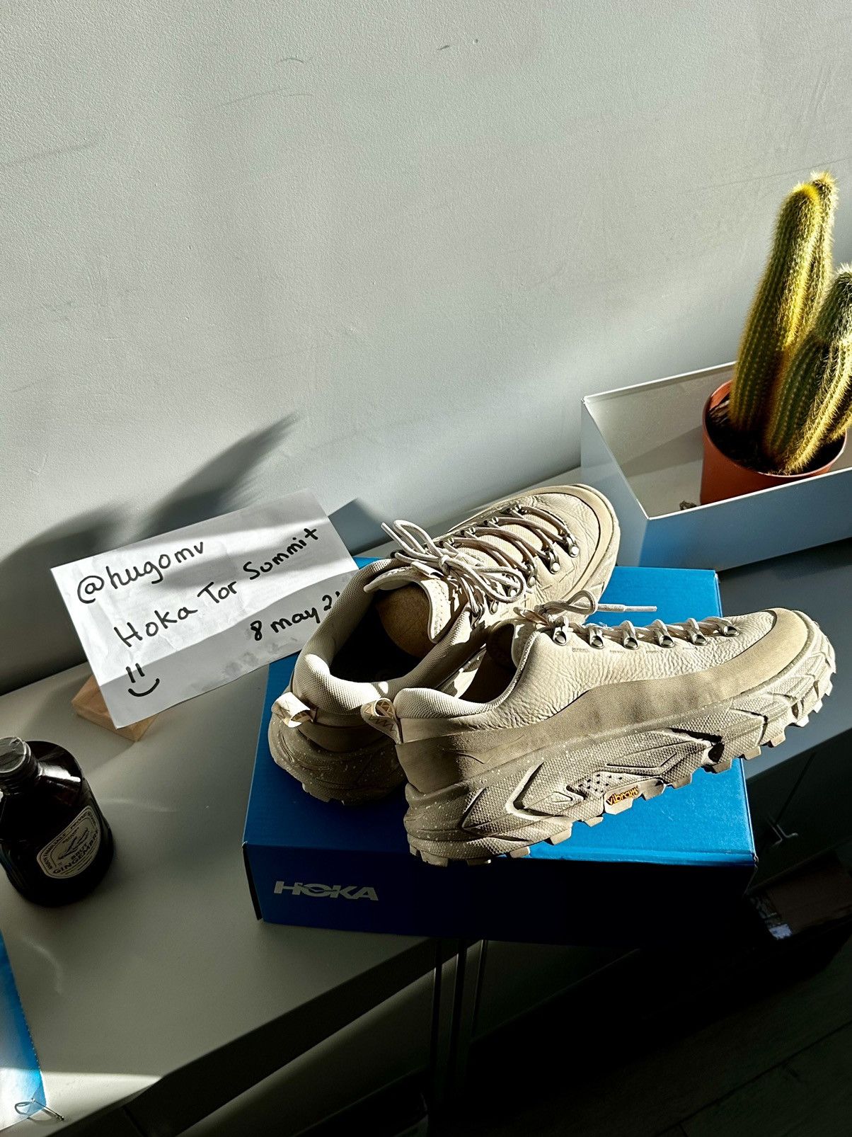 image of Hoka Tor Summit 2 Shoes in Beige, Men's (Size 11)