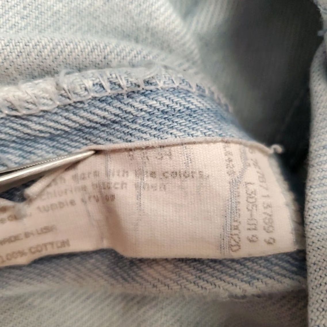 Wrangler VTG Wrangler Jeans Womens 28x29 Distressed Blue Western USA 5-Pocket Denim Straight Beltless Zip Closure Mens? No Women? Size 28" / US 6 / IT 42 - 7 Thumbnail