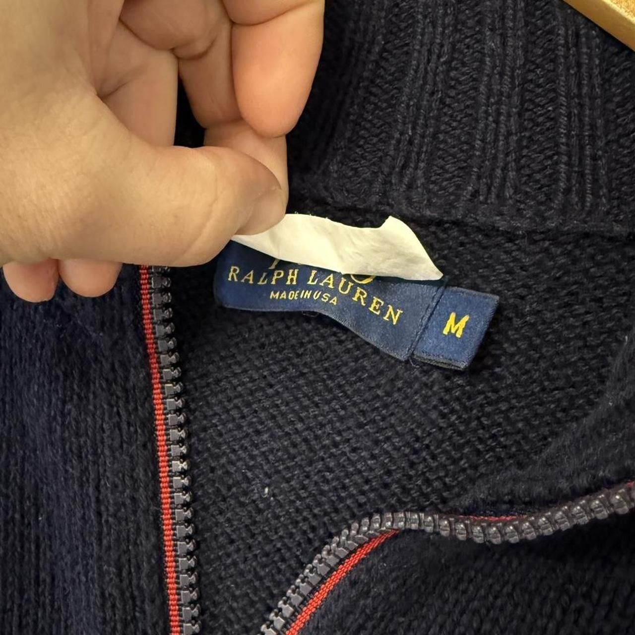 Polo Ralph Lauren Polo Ralph Lauren American Flag Cable Knit Sweater Medium Size US M / EU 48-50 / 2 - 4 Thumbnail