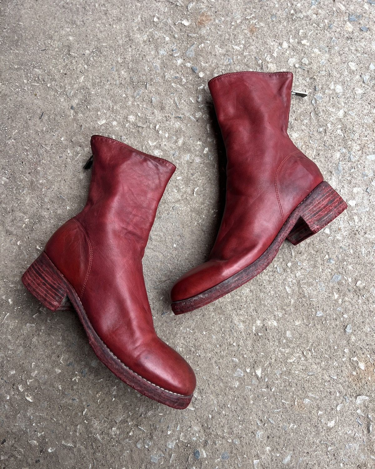 Guidi Guidi 788z Back Zip Red Boots Size US 7.5 / EU 40-41 - 1 Thumbnail
