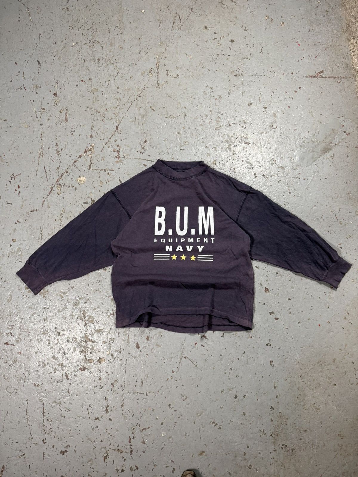 Vintage Crazy Vintage BUM Navy Longsleeve Tee Size US S / EU 44-46 / 1 - 1 Thumbnail