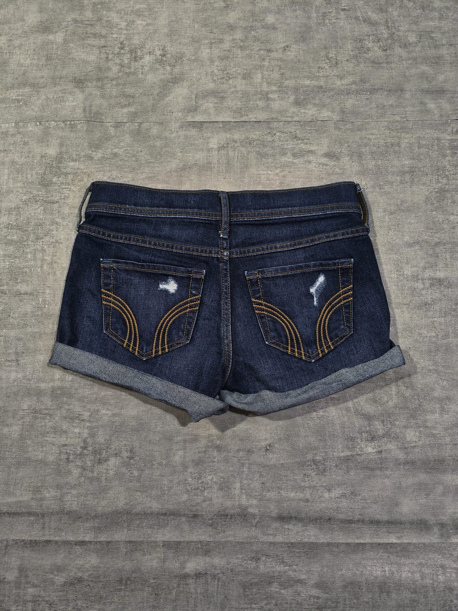 Hollister vtg y2k low rise hollister mini micro denim shorts Size 28" / US 6 / IT 42 - 1 Thumbnail