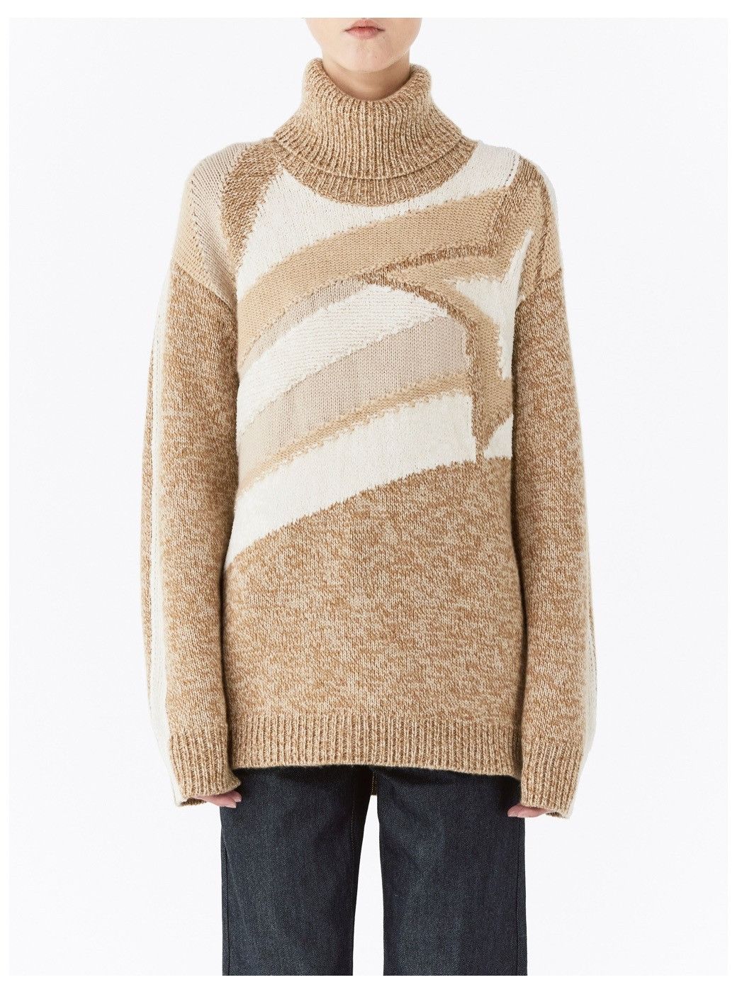 Loro Piana o1srvl11e0825 FAN1704 Turtleneck Sweater in Beige Size L / US 10 / IT 46 - 8 Thumbnail