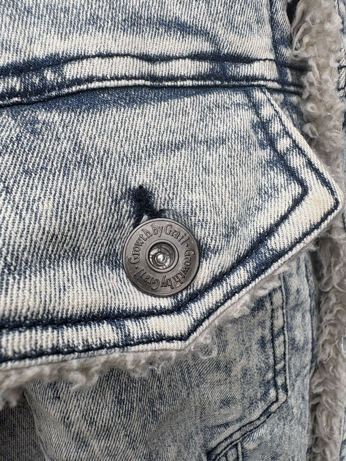 Japanese Brand Growth by Grail Sherpa Lining Denim Jacket Size US M / EU 48-50 / 2 - 6 Thumbnail