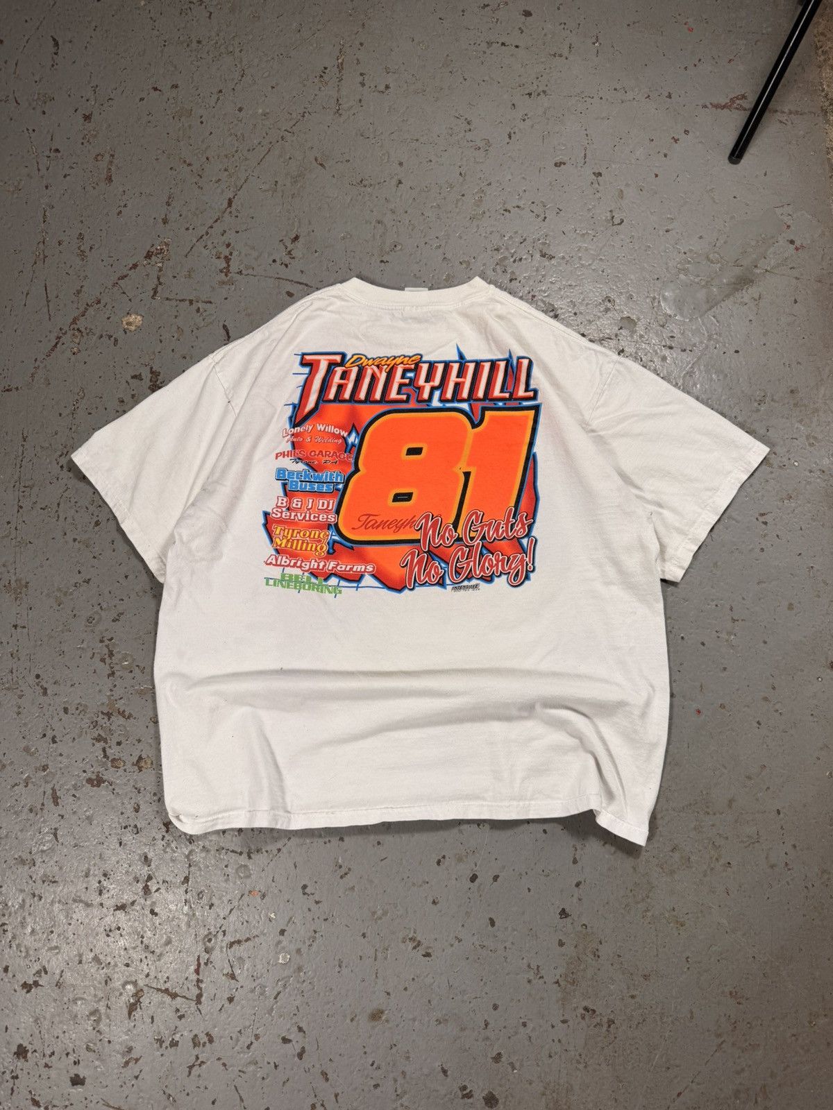 Vintage Vintage Taney Hill Nascar Racing Tee Size US XL / EU 56 / 4 - 4 Thumbnail