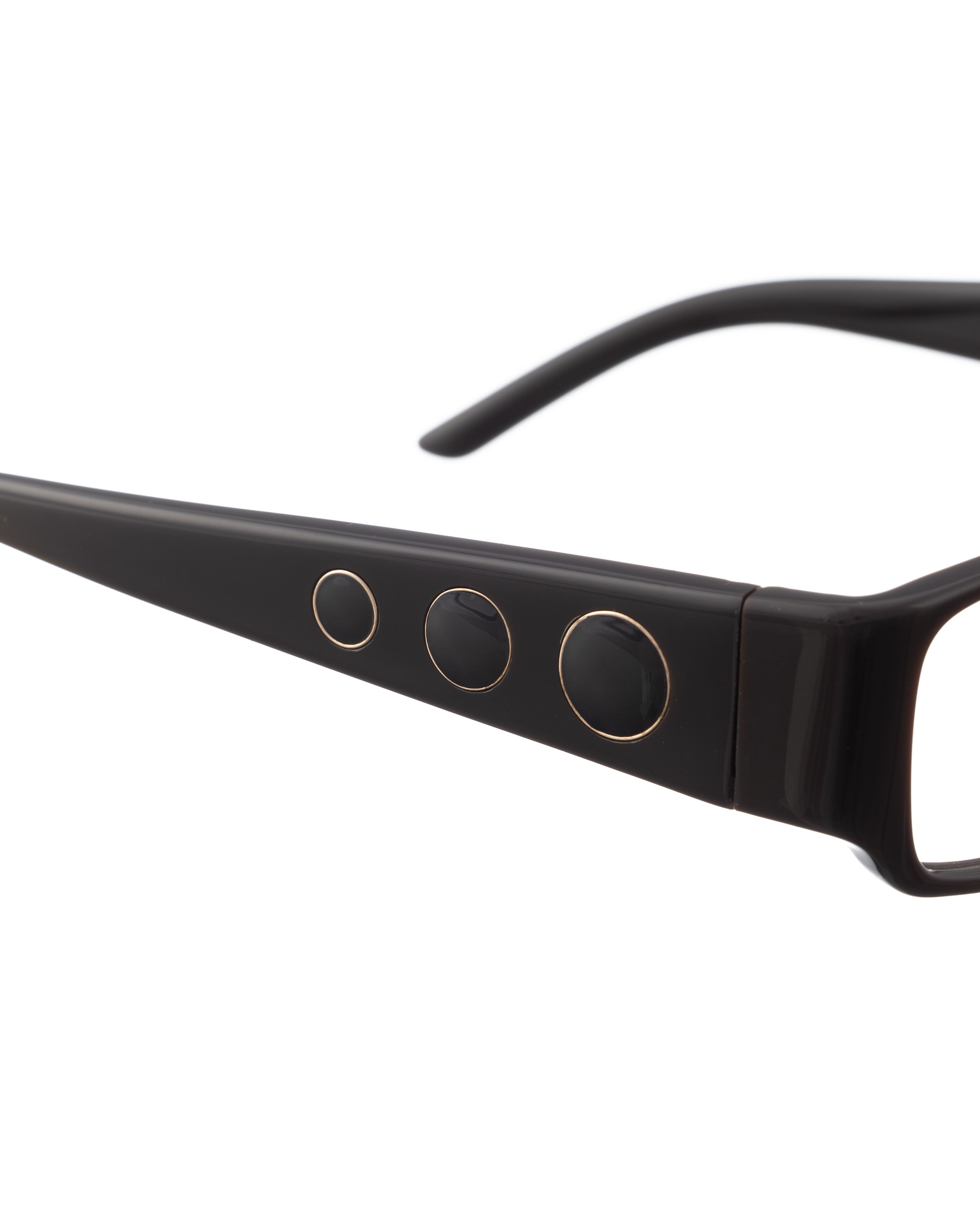 Diesel Diesel 00s Brown Plastic Glasses with Circle Details Size ONE SIZE - 3 Thumbnail