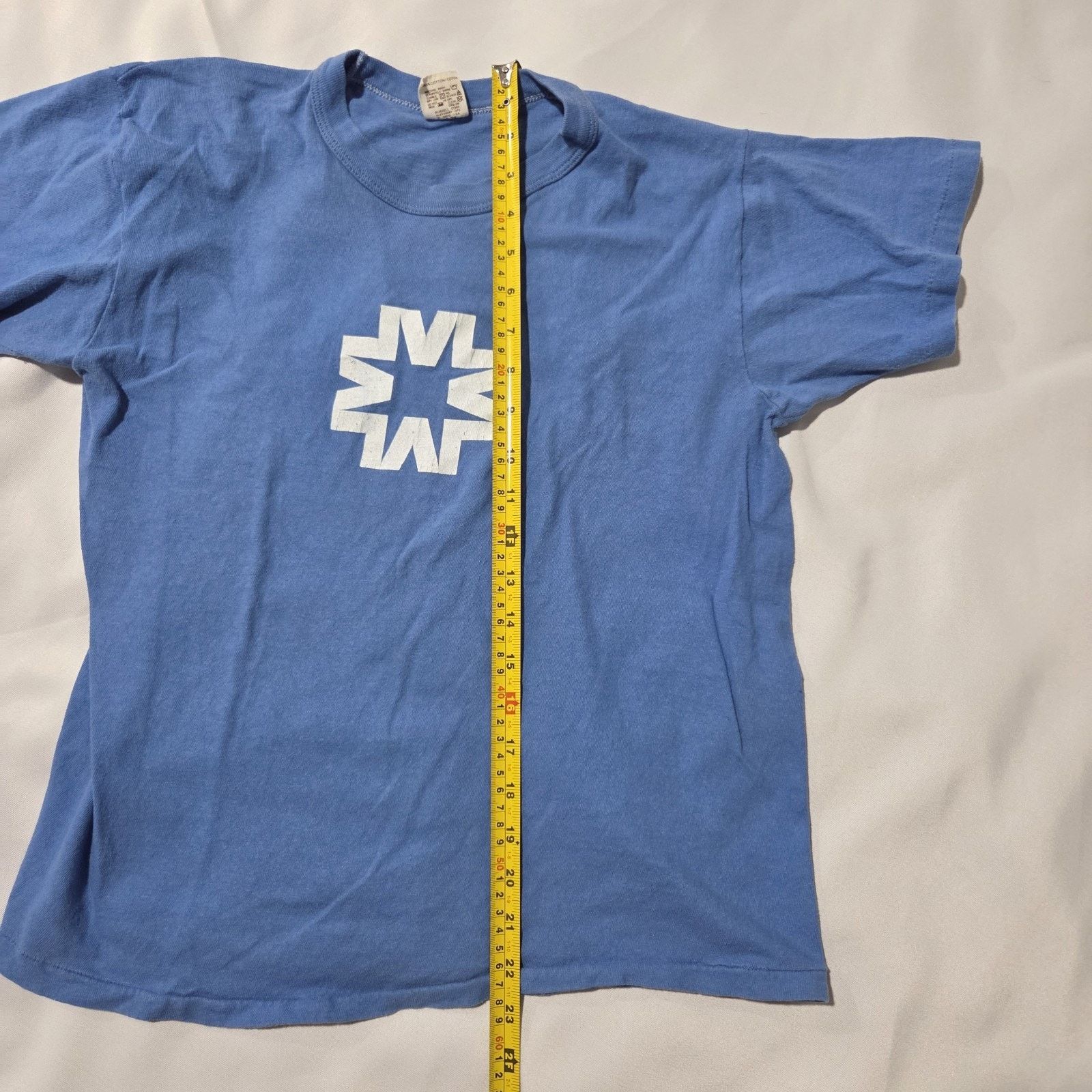 Russell Athletic Vtg 90s Russell Athletic Made in USA Graphic Tee Blue 17x23 Size US M / EU 48-50 / 2 - 5 Thumbnail