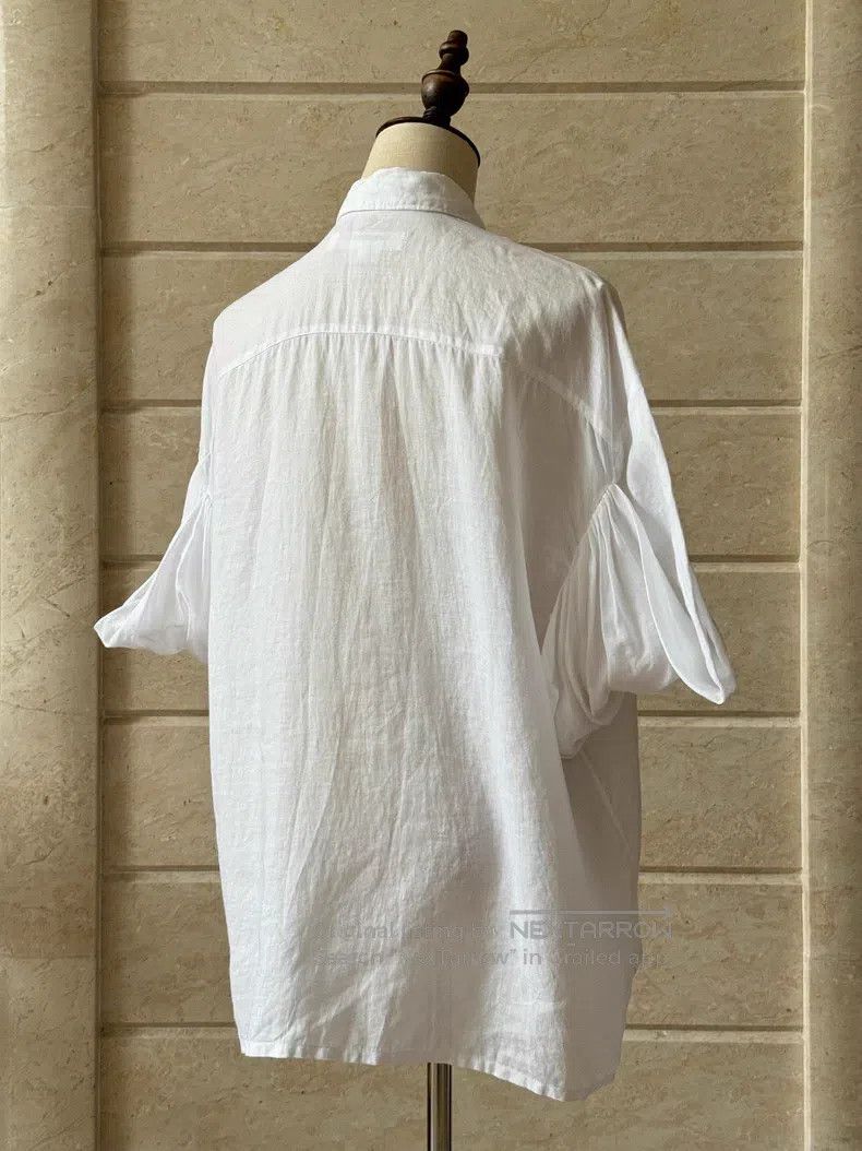 Junya Watanabe Junya Watanabe Linen Short Sleeve Shirt Size XS / US 0-2 / IT 36-38 - 4 Thumbnail