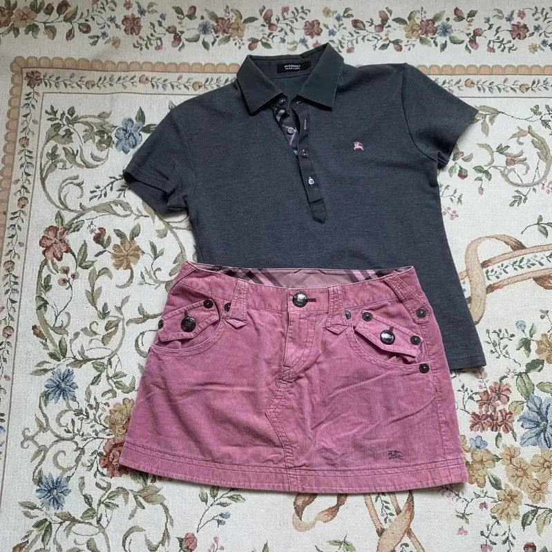 Burberry Burberry Light Purple Cotton Skirt Size 27" / US 4 / IT 40 - 1 Thumbnail