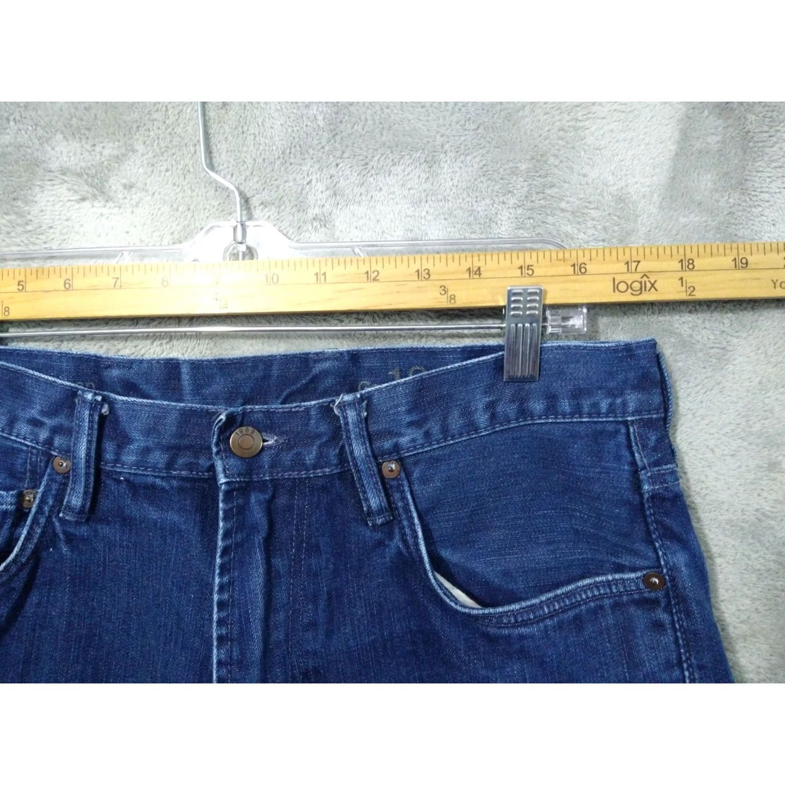 Gap Gap 1969 Jeans Mens Wide Leg Loose Fit 36x30 Dark Wash Blue Denim Size US 36 / EU 52 - 3 Thumbnail