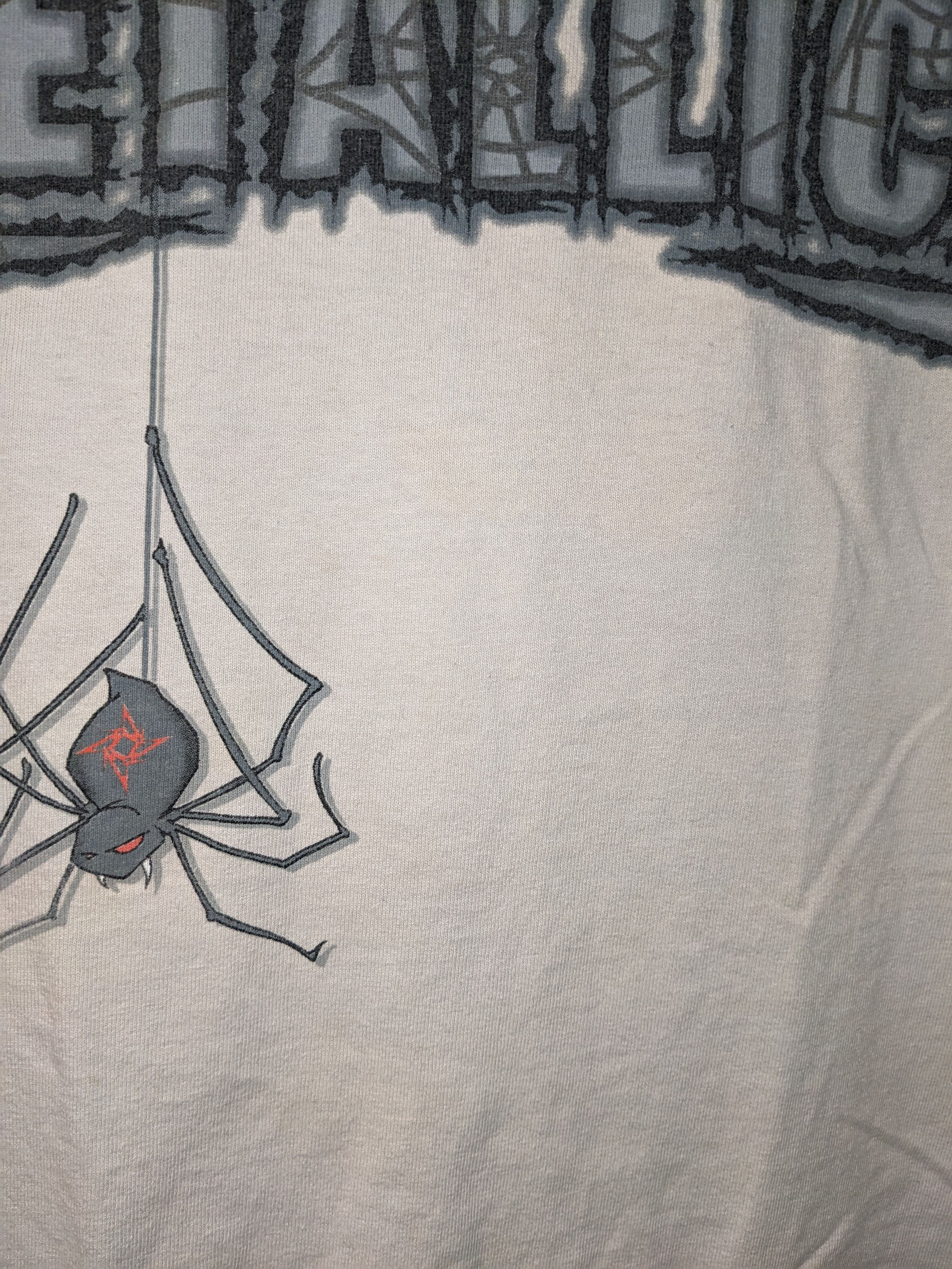 Band Tees × Vintage Vintage Y2K Metallica Spider Web Band Tour Large T-Shirt Size US L / EU 52-54 / 3 - 10 Thumbnail