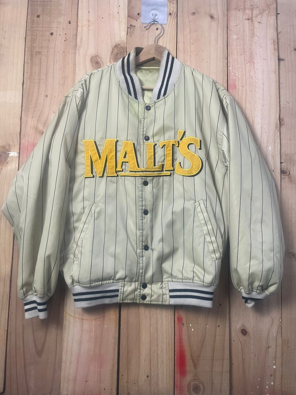 Designer × Vintage Vintage Malt’s beer Varsity Jacket Reversable Size US M / EU 48-50 / 2 - 1 Thumbnail