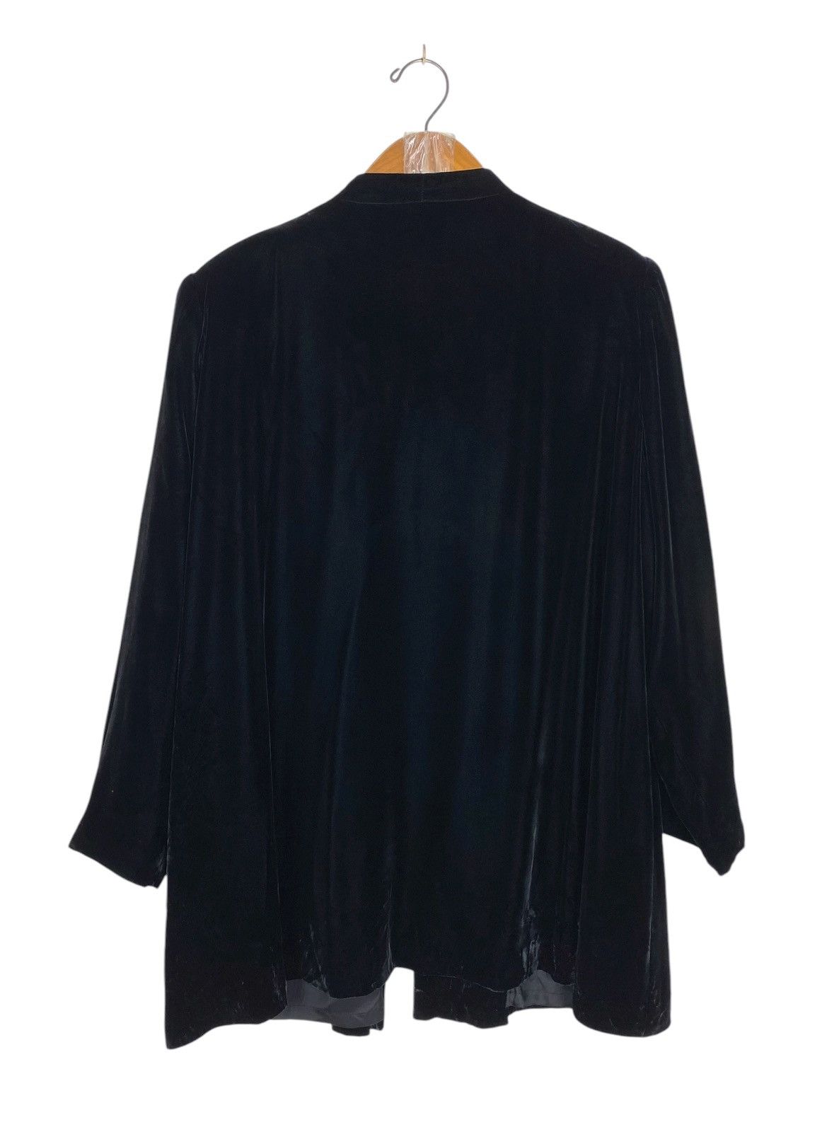 Japanese Brand Rare‼️ Vintage Niccole Velvet Silk Open Jacket Made in Japan Size L / US 10 / IT 46 - 5 Thumbnail