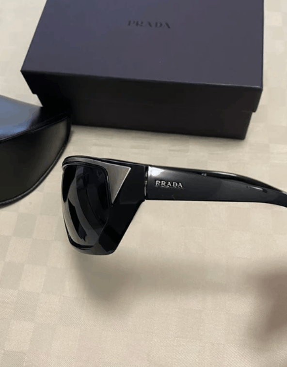 Prada PRADA Sunglasses Flame Star Sport Symbol Wrap Shield Mask Size ONE SIZE - 2 Thumbnail