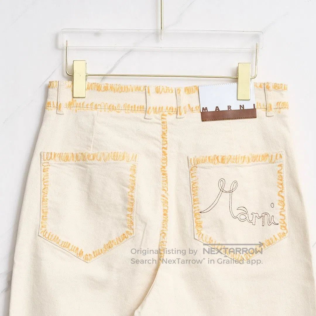 Marni MARNI Women's Outline Print Jeans. Size 39" - 5 Thumbnail