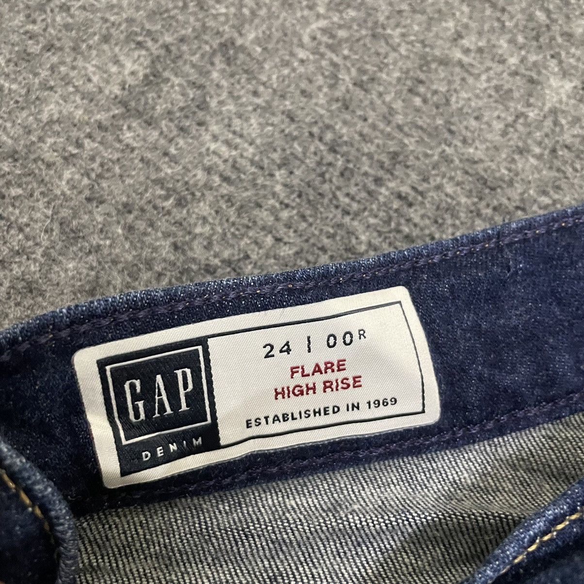 Gap × Vintage Vintage Gap High Rise Flare Jeans Bootcut Size US 26 / EU 42 - 4 Thumbnail