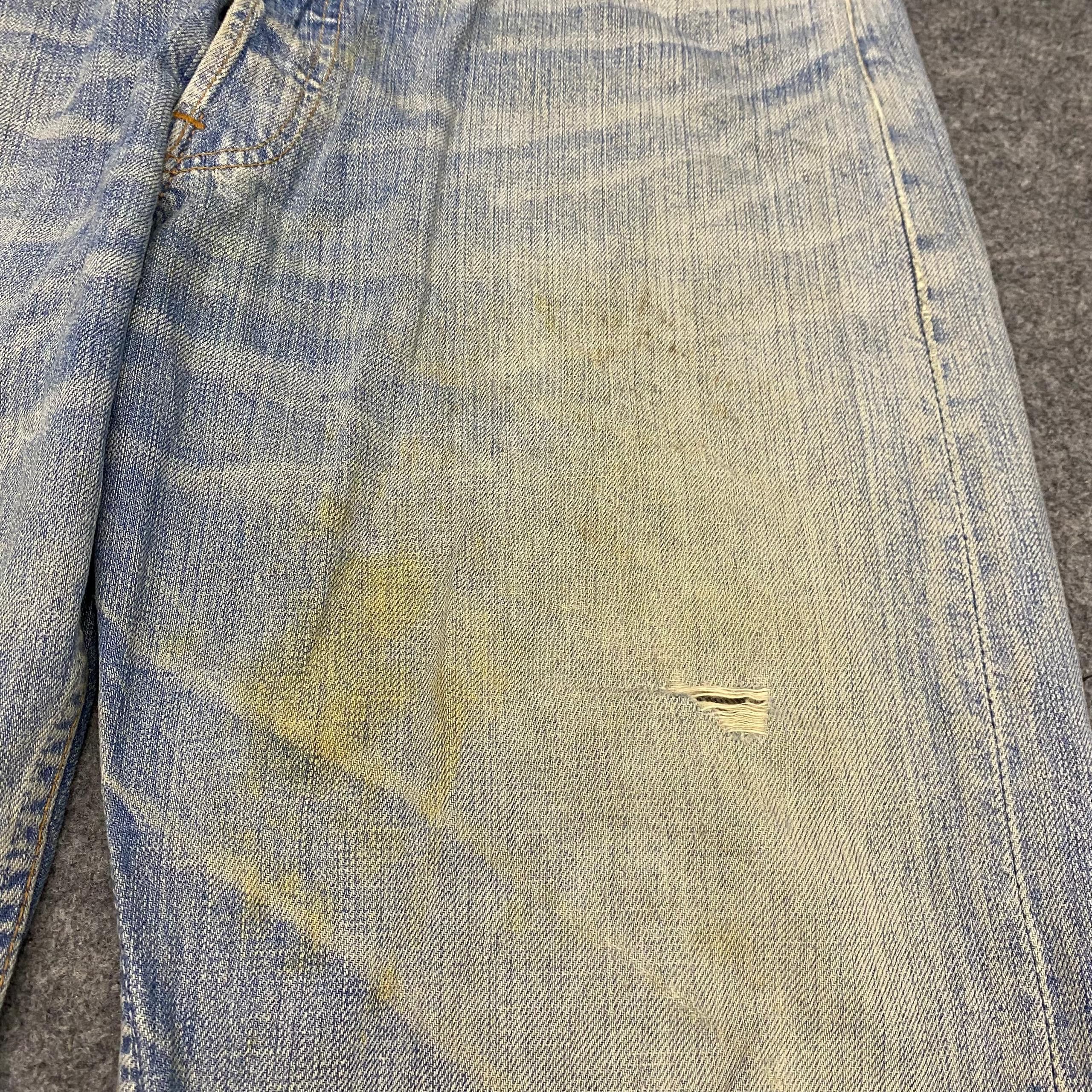 Levi's Vintage Levis 501 Distressed denim Kurt Cobain Style Size US 33 - 8 Thumbnail