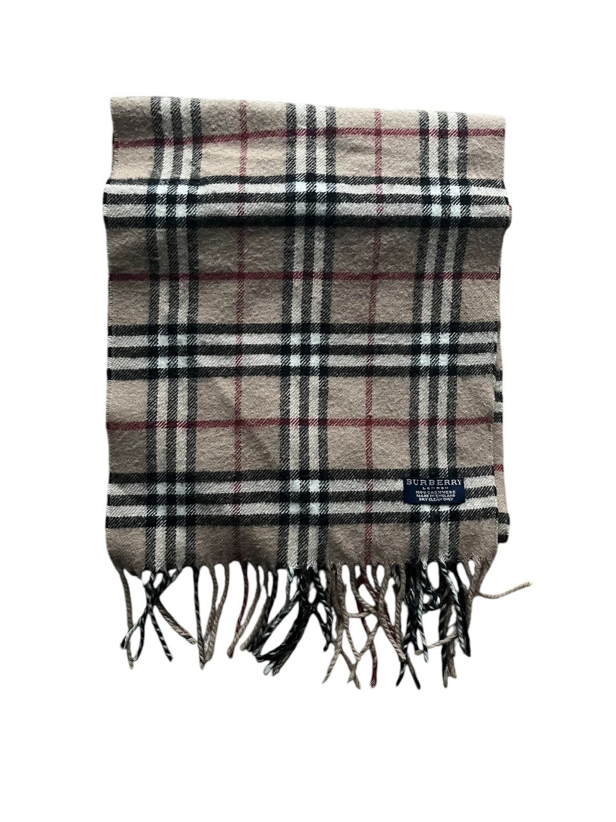 Burberry × Vintage Burberry cashmere scarf luxury vintage streetwear Size 40 - 1 Thumbnail