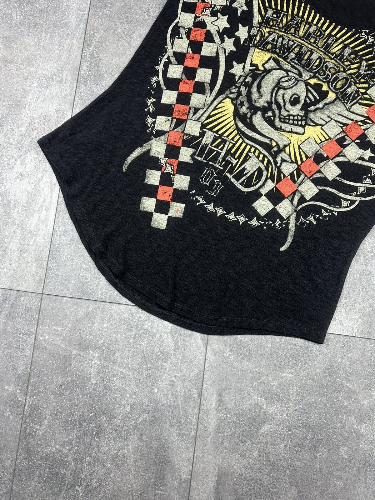 Harley Davidson Womens Harley Davidson Overprint Logo T-Shirt Size L / US 10 / IT 46 - 2 Thumbnail