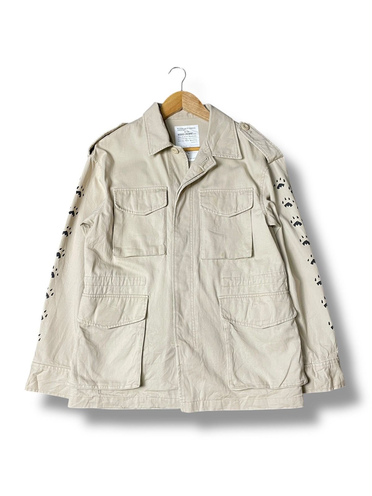 Vintage RODEO CROWN Backprint Military Jacket (105)
