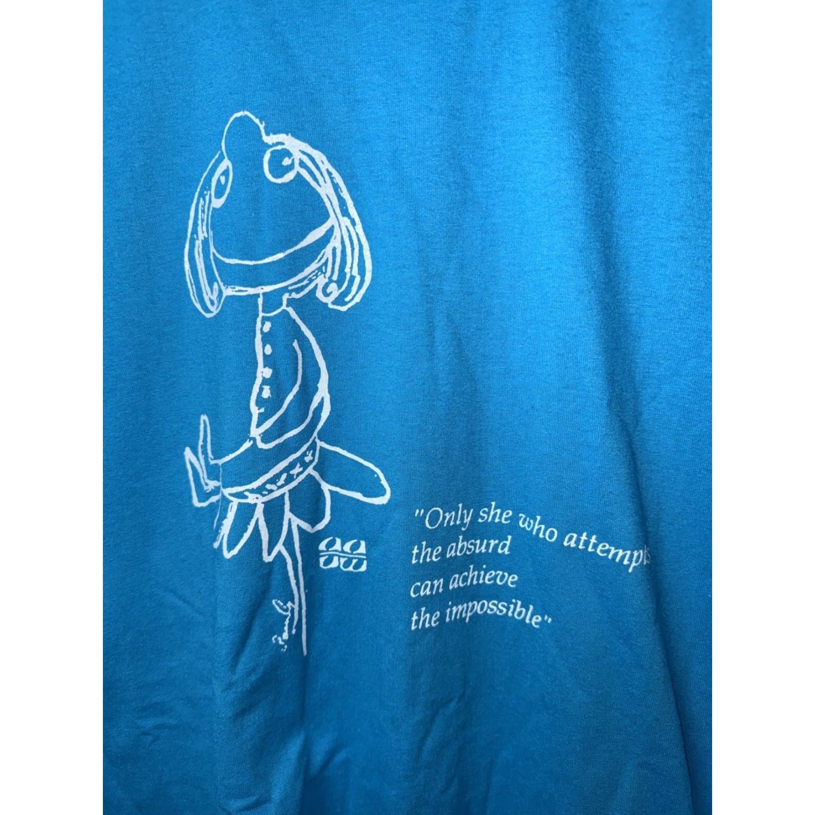 Hanes VINTAGE Hanes Single Stitch Blue Unisex T-Shirt Adult Large Size L / US 10 / IT 46 - 3 Thumbnail