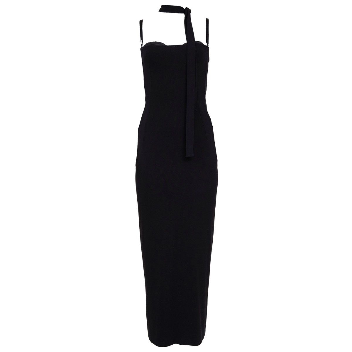 Dolce & Gabbana Dolce & Gabbana S/S 2001 Black Bodycon Strap Runway Dress Size M / US 6-8 / IT 42-44 - 1 Thumbnail