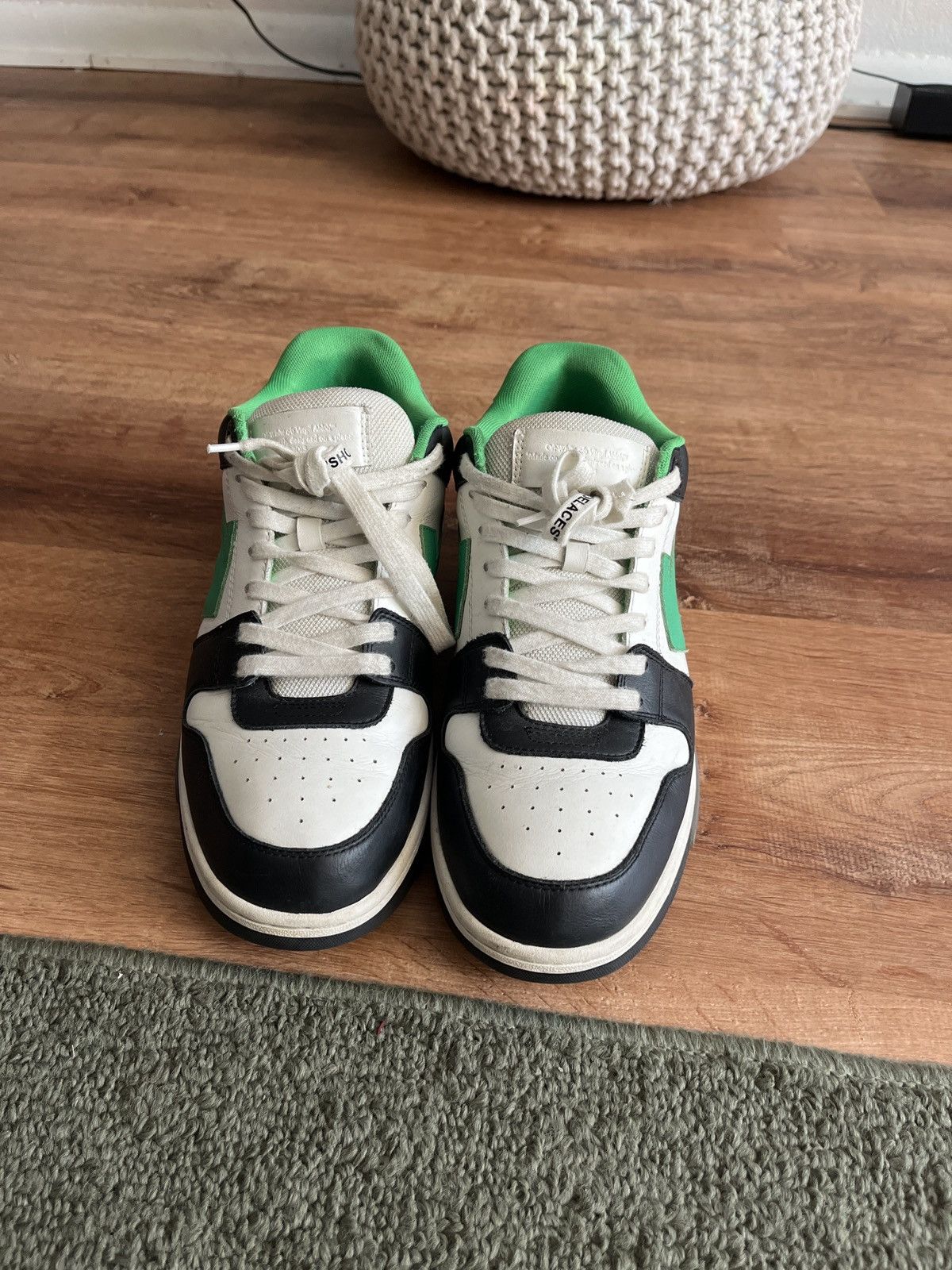 Off-White Off white “out of office” black green Size US 11.5 / EU 44-45 - 3 Thumbnail