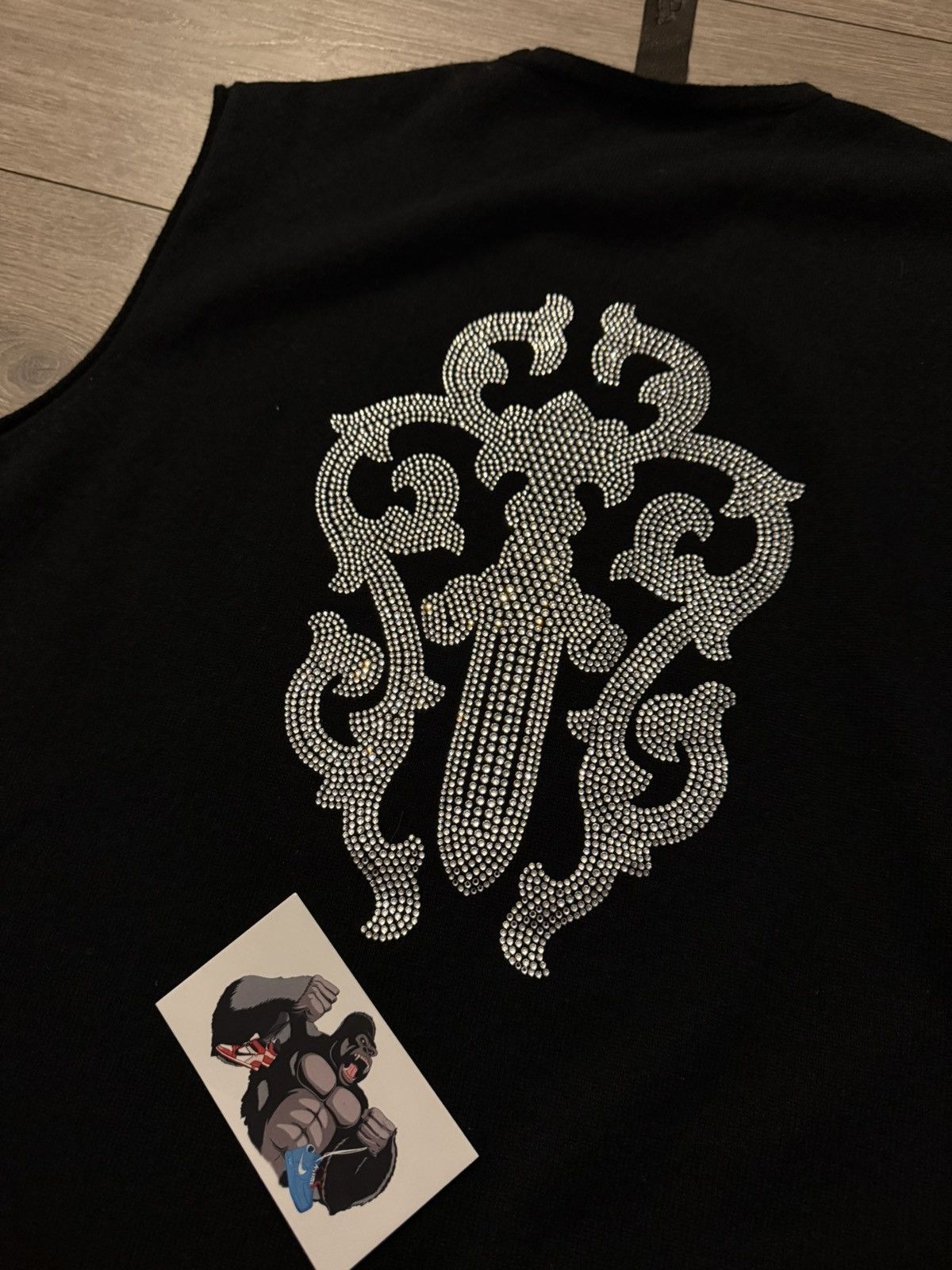 Chrome Hearts Chrome Hearts Rhinestone Cashmere Dagger Vest Tank Top Size US M / EU 48-50 / 2 - 7 Thumbnail