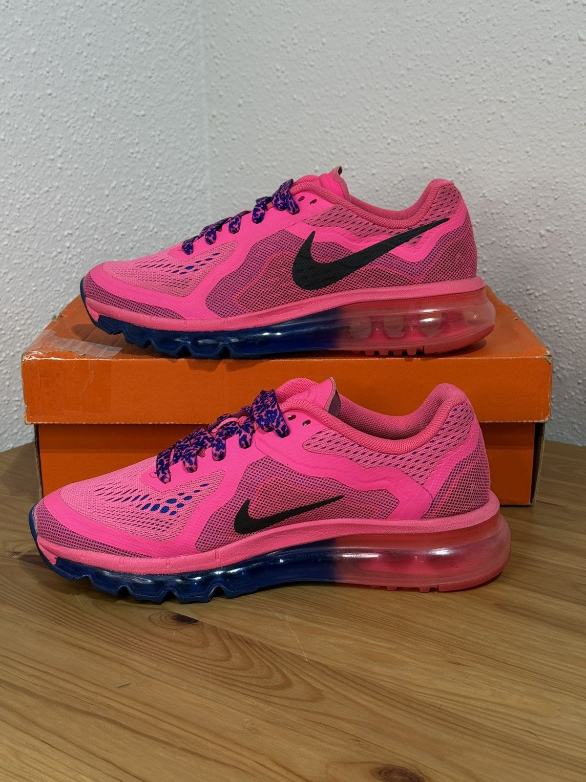 Nike Nike Air Max 2014 Hyper Pink Hyper Cobalt Size US 7.5 / IT 37.5 - 4 Thumbnail