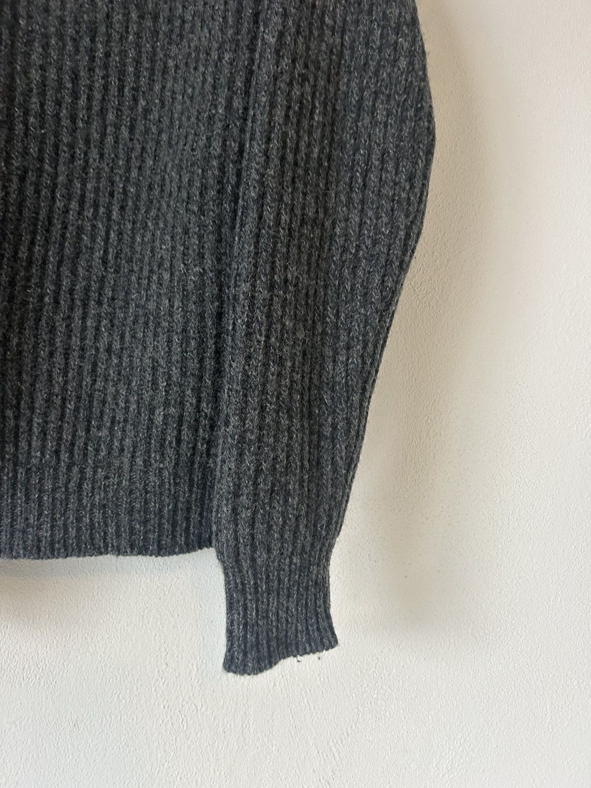 Saint Laurent Paris Saint Laurent Paris Boat Neck Chunky Knit Sweater Size US L / EU 52-54 / 3 - 6 Thumbnail