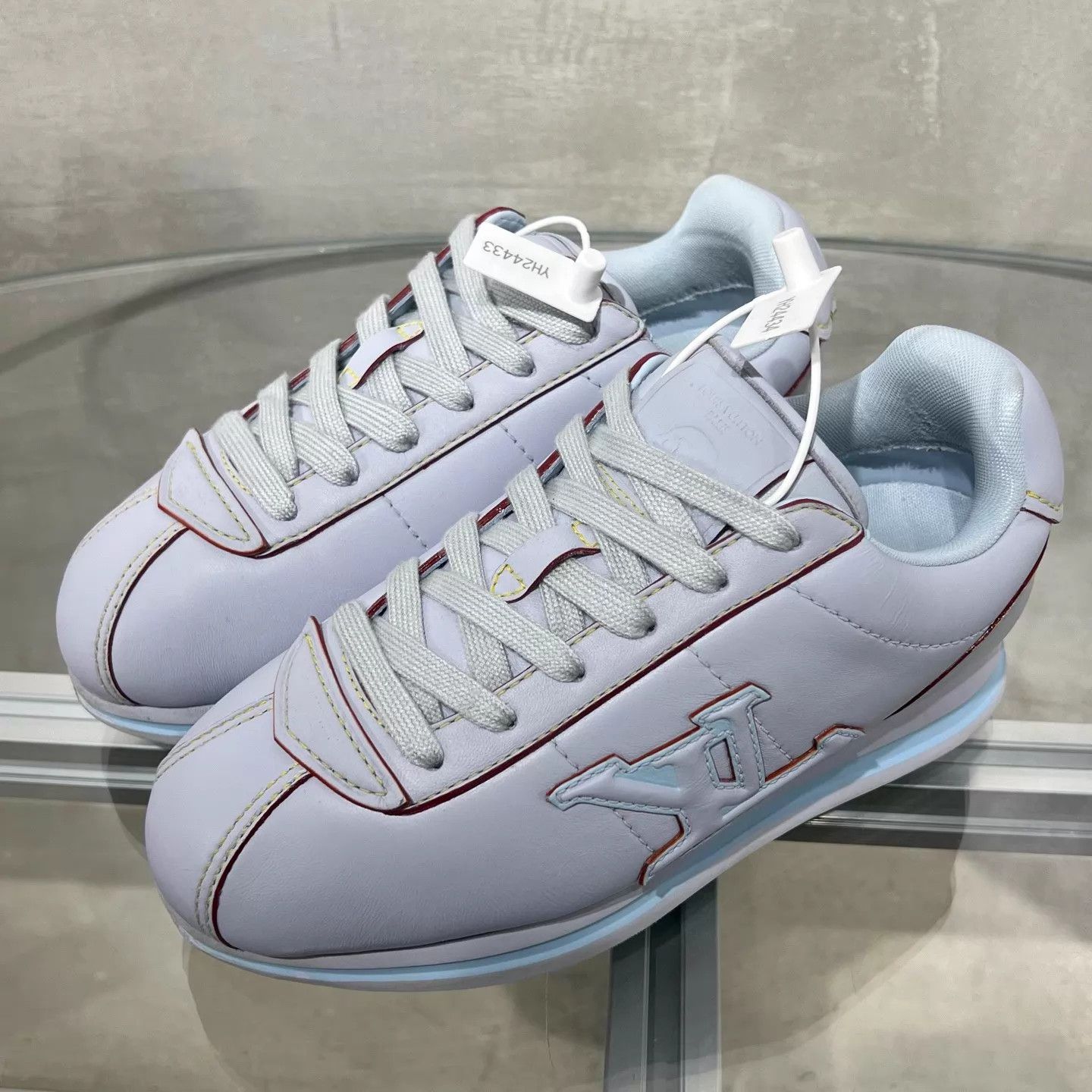 Louis Vuitton LV x Nigo blue waffle sneaker UK4 Size US 6.5 / IT 36.5 - 2 Thumbnail