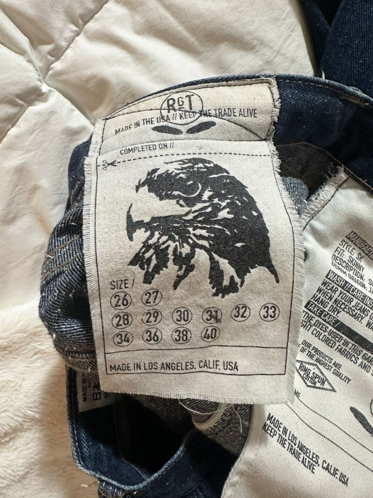 Rogue Territory Rogue Territory Navy Japanese Denim Jeans made in USA Size US 31 - 4 Thumbnail