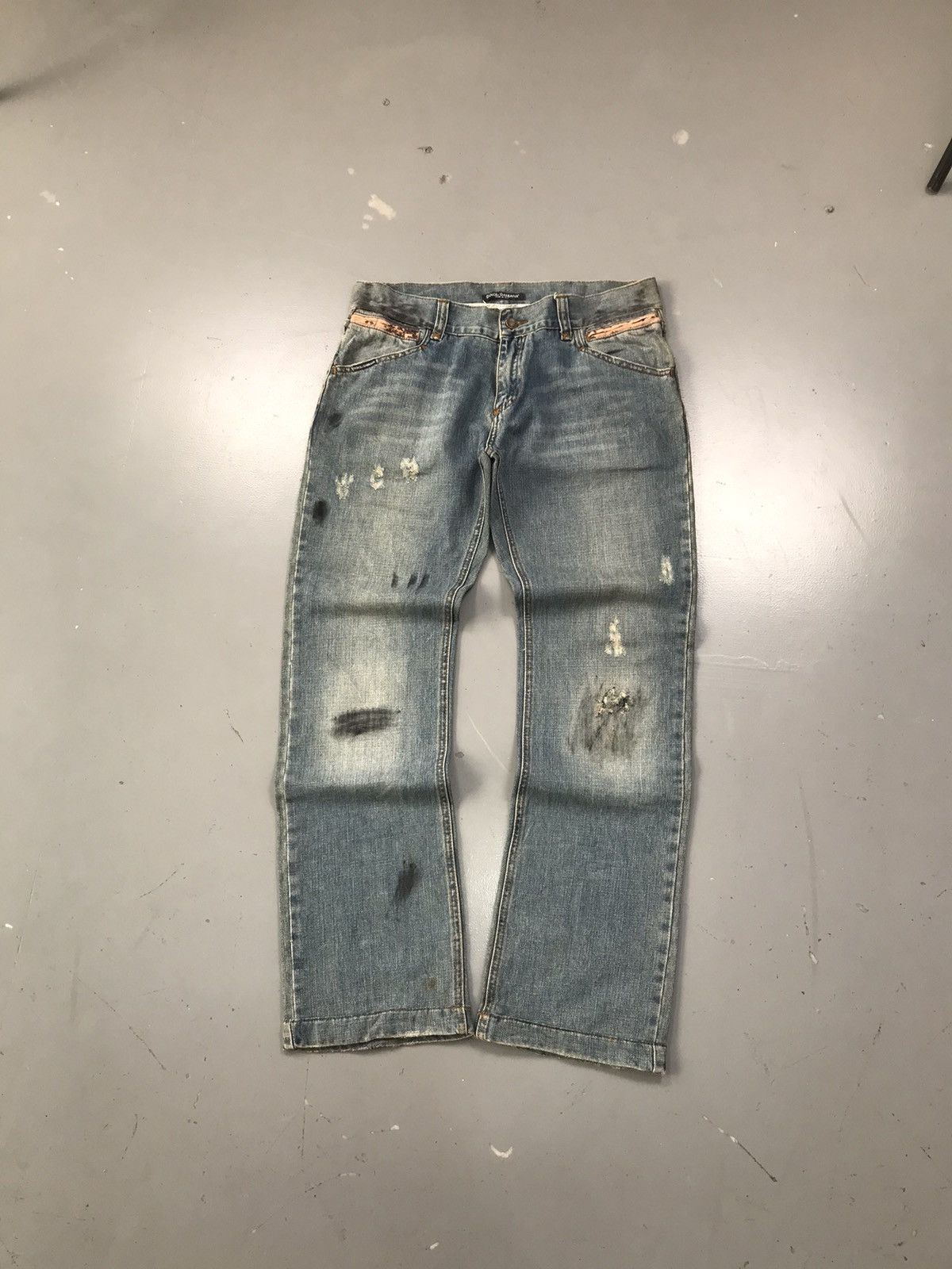 Rare Vintage Dolce & gabbana zip up pocket denim