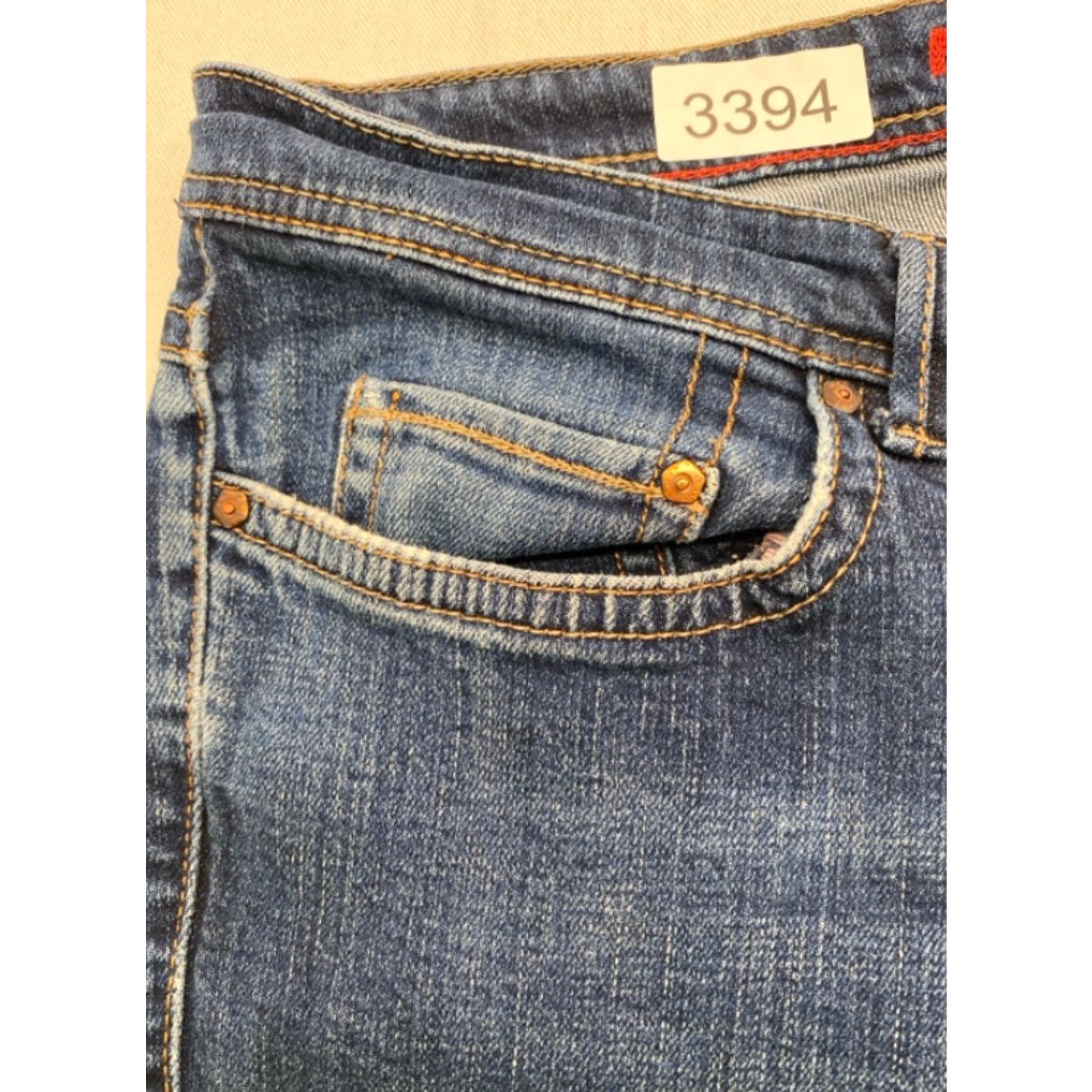 Vintage MAC Jeans Jeans Mens 42x32 Denim Blue 5-Pocket Stretch Straight High Rise 42 Men Size US 42 / EU 58 - 4 Thumbnail