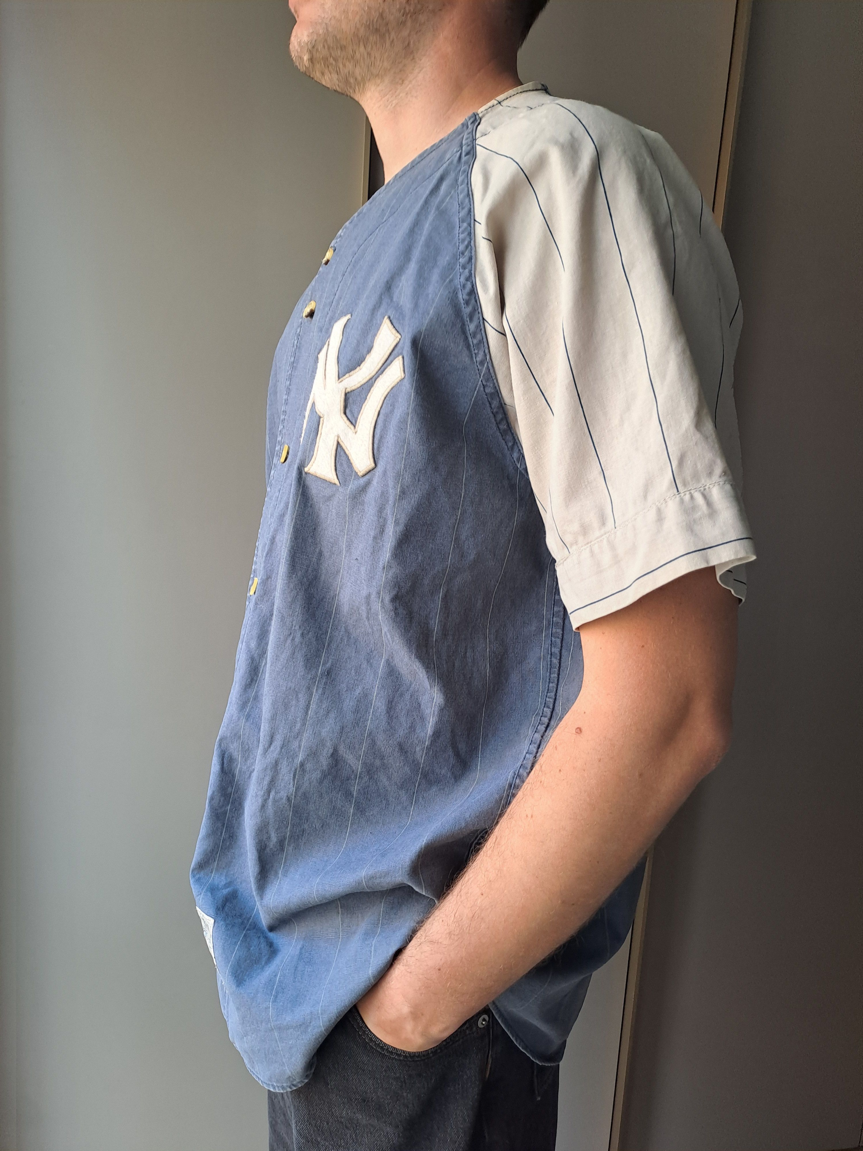 Mirage Mirage Cooperstown basebnall bicolor cotton shirt Size US L / EU 52-54 / 3 - 1 Thumbnail