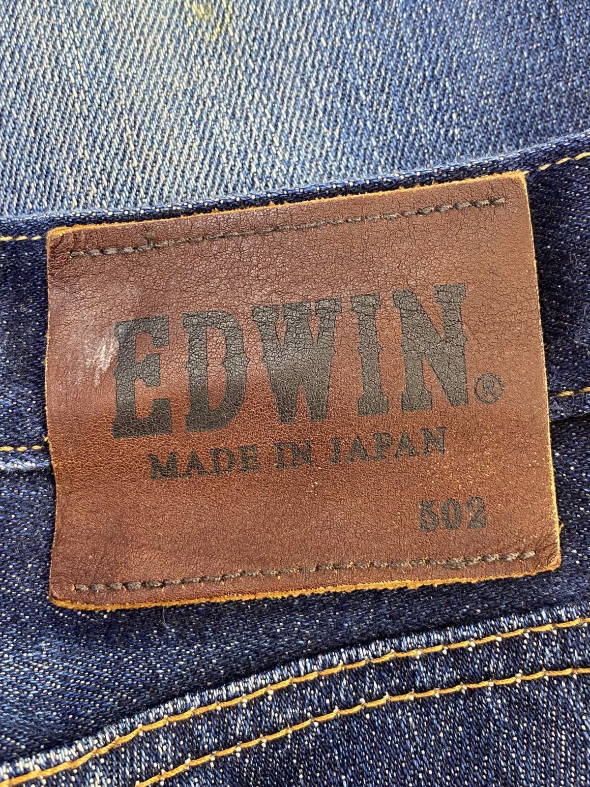 Edwin Vintage Edwin 502 Dark Blue Wash Style Loose Jeans Size US 26 / EU 42 - 8 Thumbnail